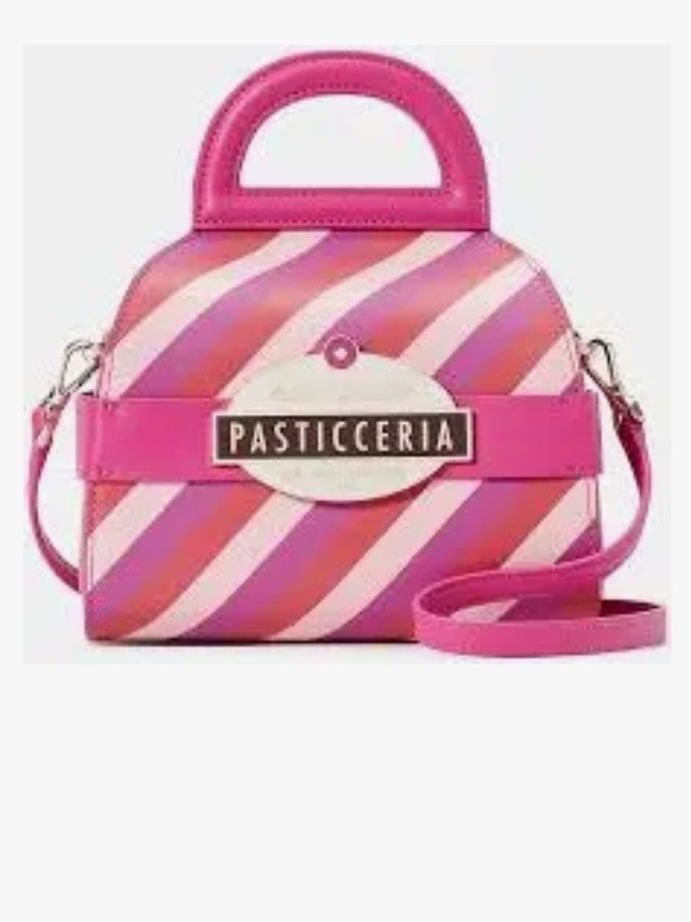 kate spade Pink Striped Pastry Box Crossbody Bag